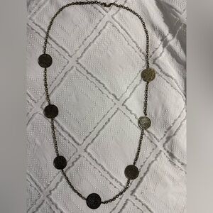 Elegant Gold Coin Necklace